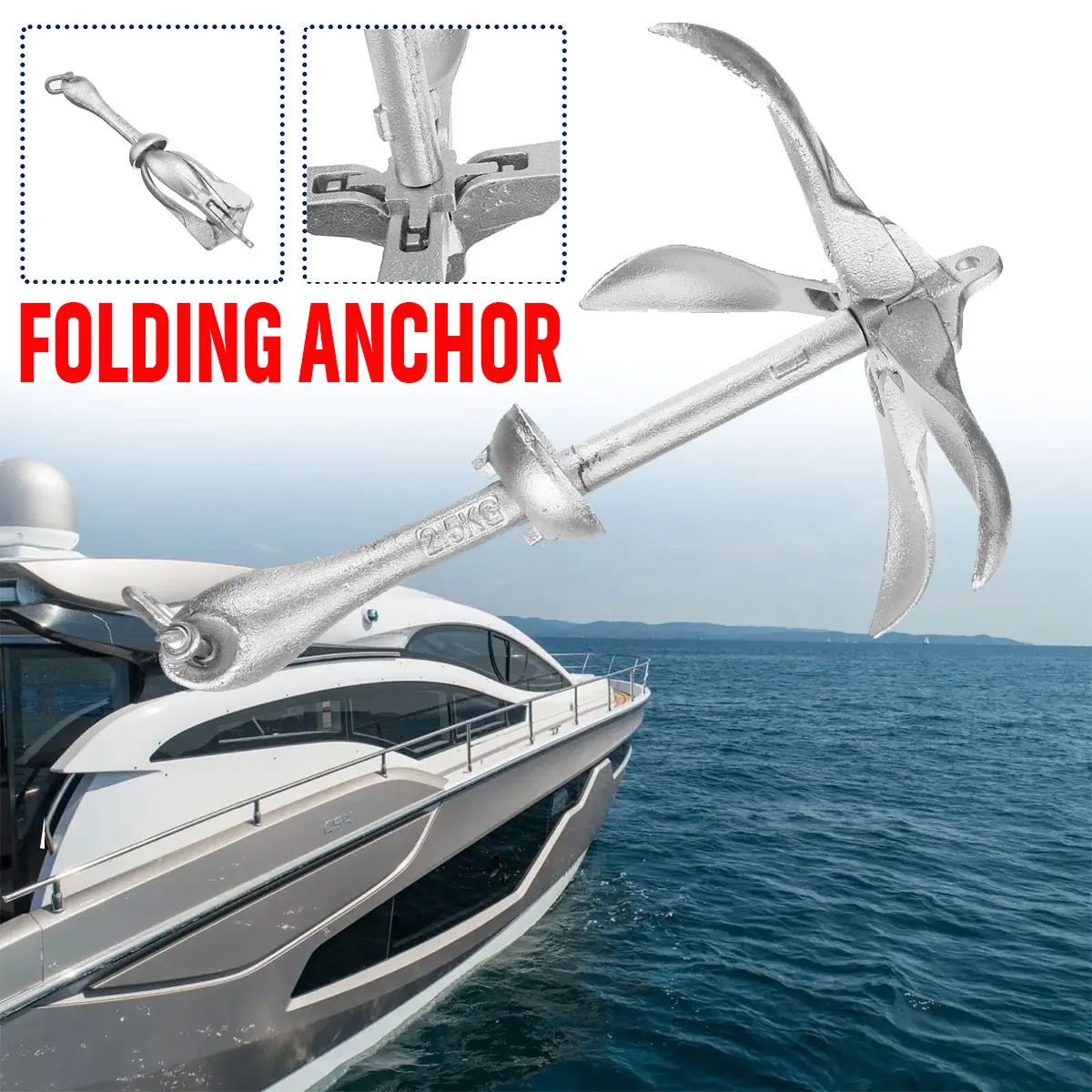 2.5KG/3.2KG For Marine Yacht F - огляд і ціна Fishing Boat Anchor