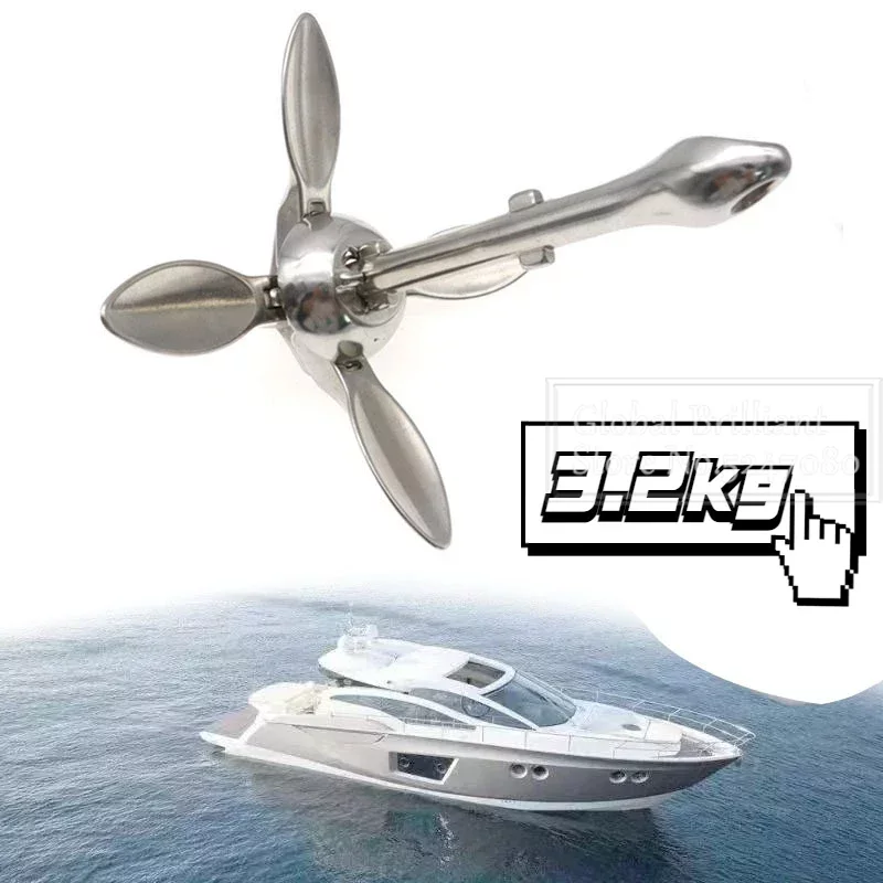 3.2KG/4KG Boat Stainless Steel - огляд і ціна Fishing Boat Anchor