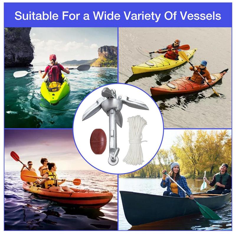 Canoe Anchoring Compact Kayak  - огляд і ціна Fishing Boat Anchor