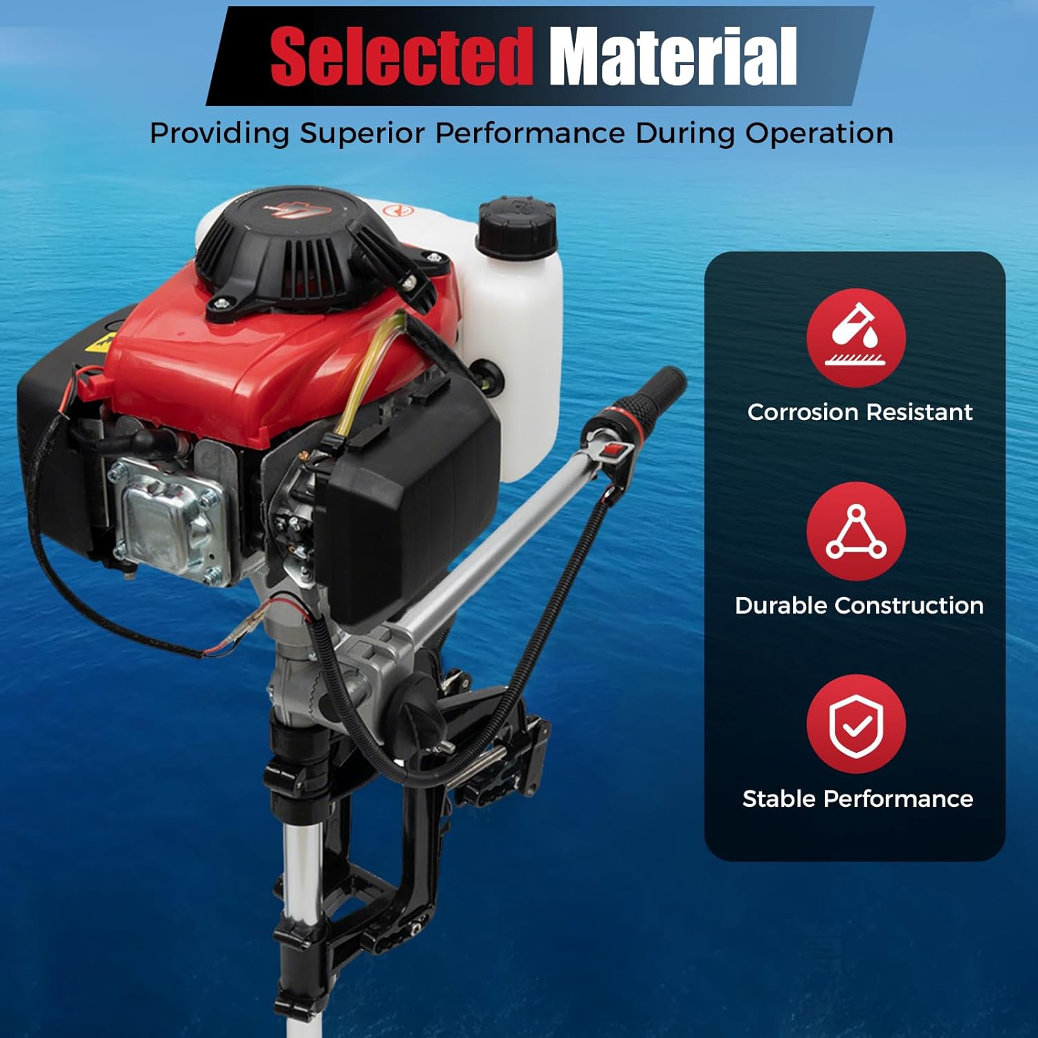 4HP Outboard Motor, 4 Stroke 5 - огляд і ціна Fishing Boat Outboard Motor