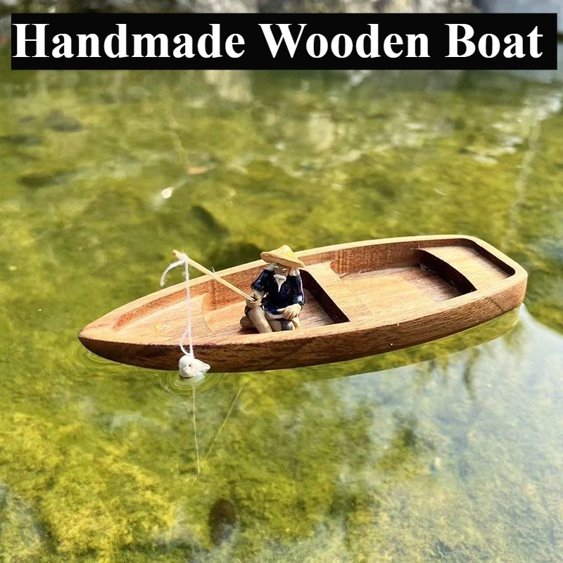 Handmade Wooden Boat Mini Floa - огляд і ціна Fishing Boat Oar