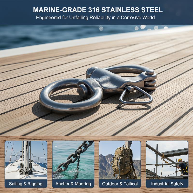 Marine Swivel Snap Shackle 316 - огляд і ціна Fishing Boat Oar