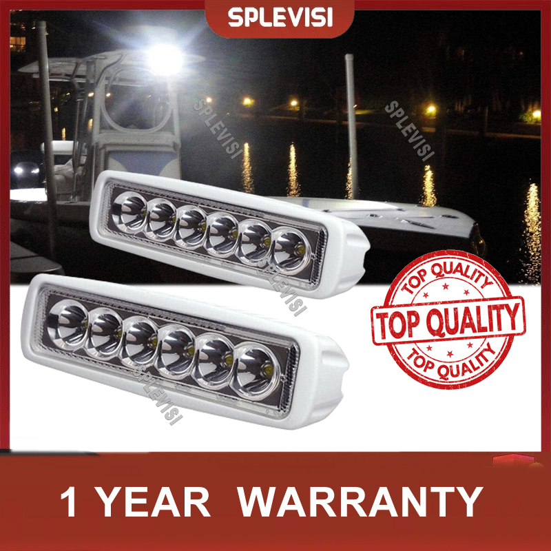 2pcs 12V 6 LED Deck Marine Spr - огляд і ціна Fishing Boat Trailer