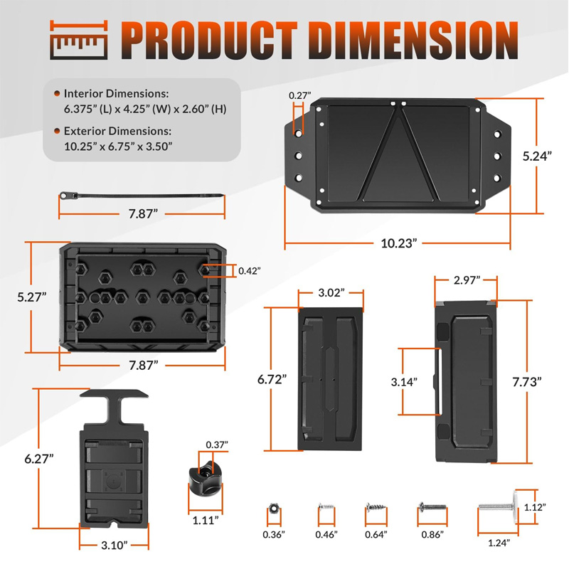 Track Mounted Battery Box for  - огляд і ціна Fishing Boat Steering Wheel