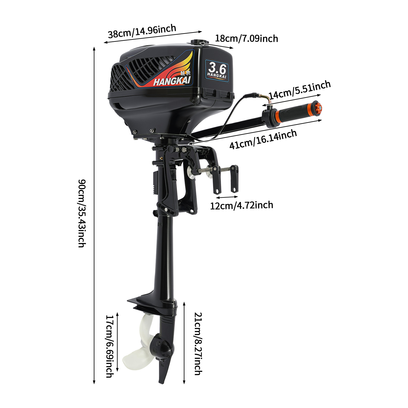 Outboard Motor, Gasoline Outbo - огляд і ціна Fishing Boat Outboard Motor